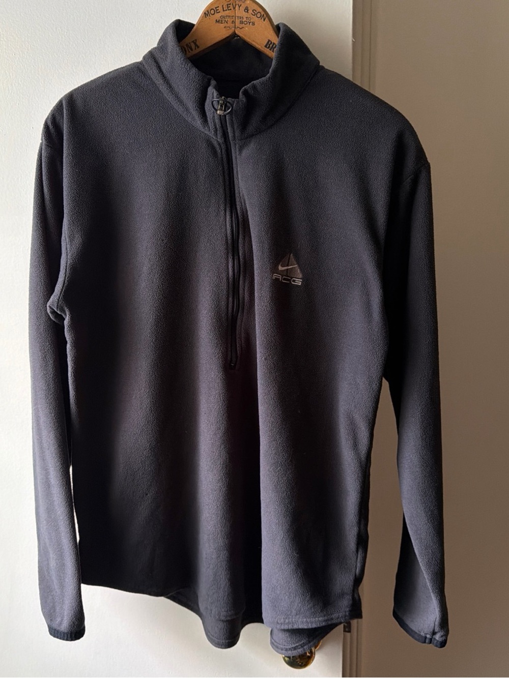 Vintage Nike ACG Quarter Zip Men’s Size L Gray 90s Thermal Later Gorpcore Hiking